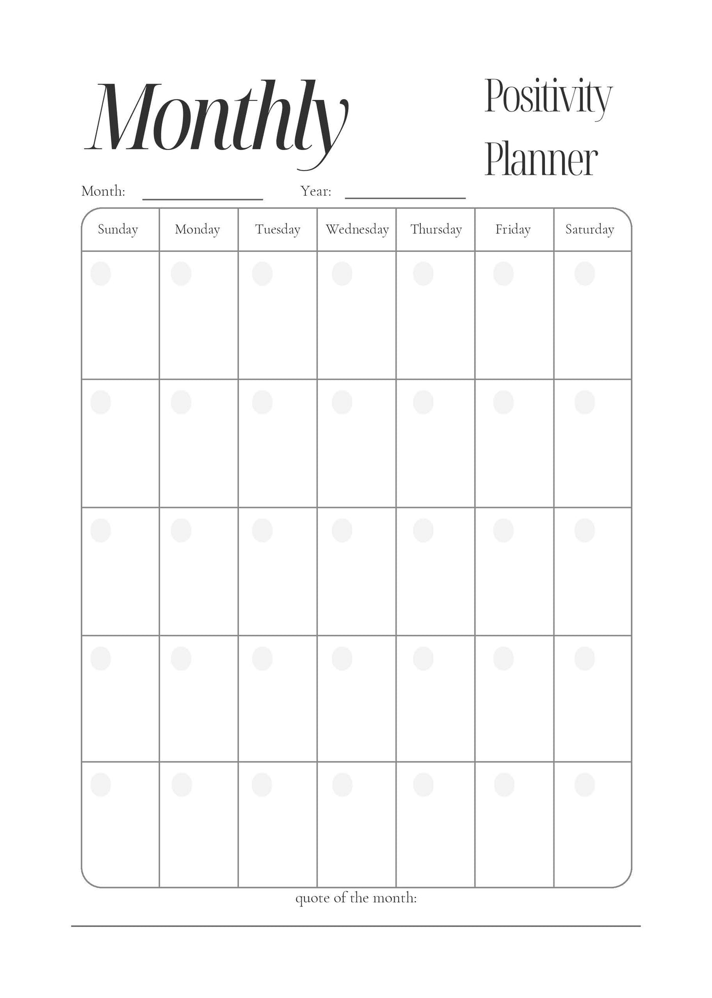 Positivity Planner & Do-It-Yourself Bullet Journal