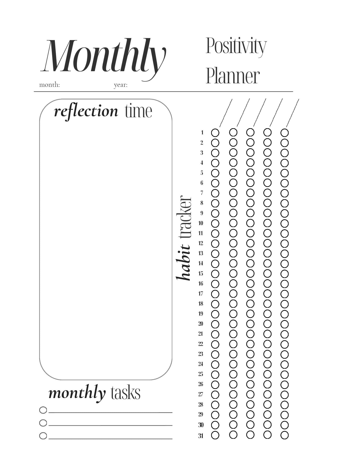 Positivity Planner & Do-It-Yourself Bullet Journal
