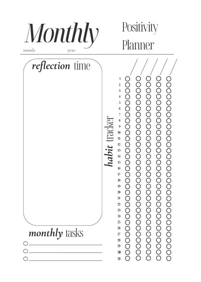 Positivity Planner & Do-It-Yourself Bullet Journal