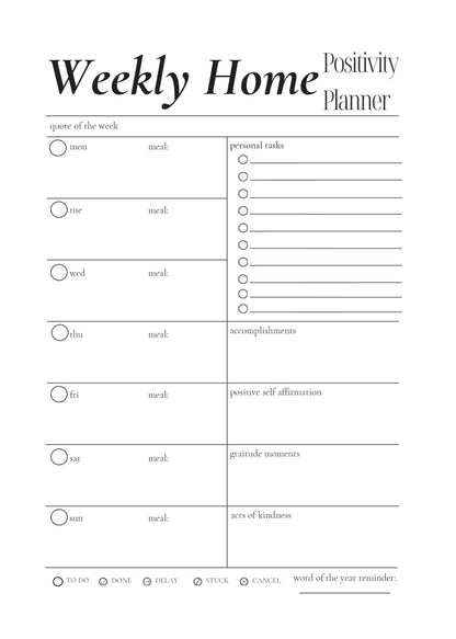 Positivity Planner & Do-It-Yourself Bullet Journal